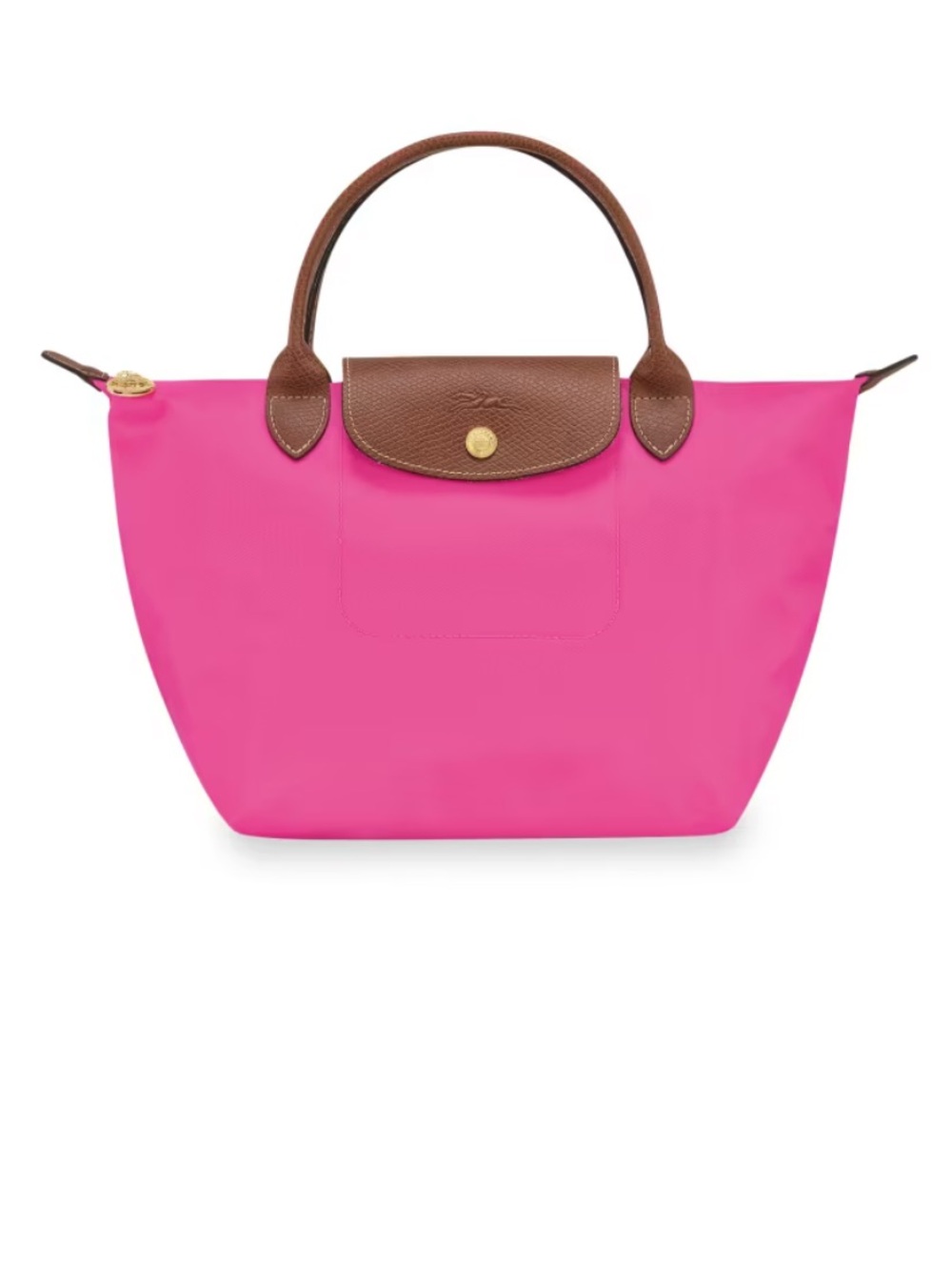 Longchamp Small Le Pliage Shoulder Bag in Hot Pink